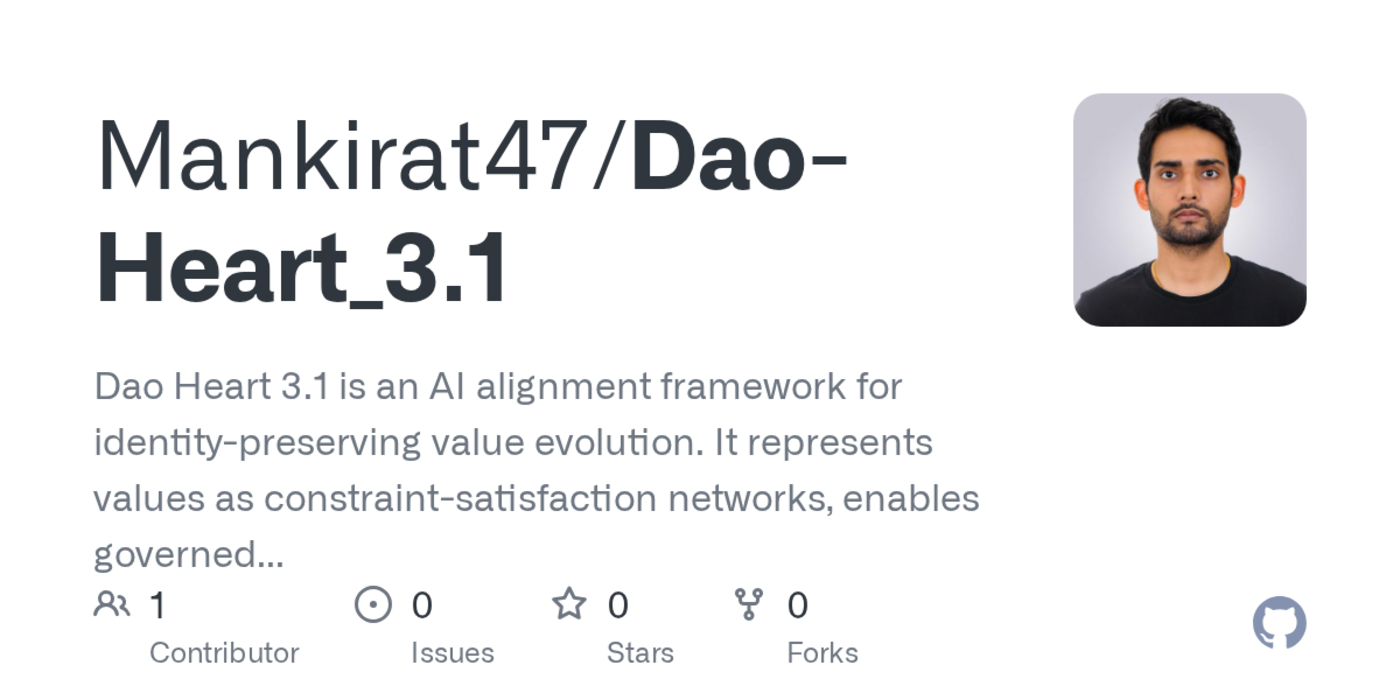 dao heart 311 identity preserving value evolution for frontier ai systems