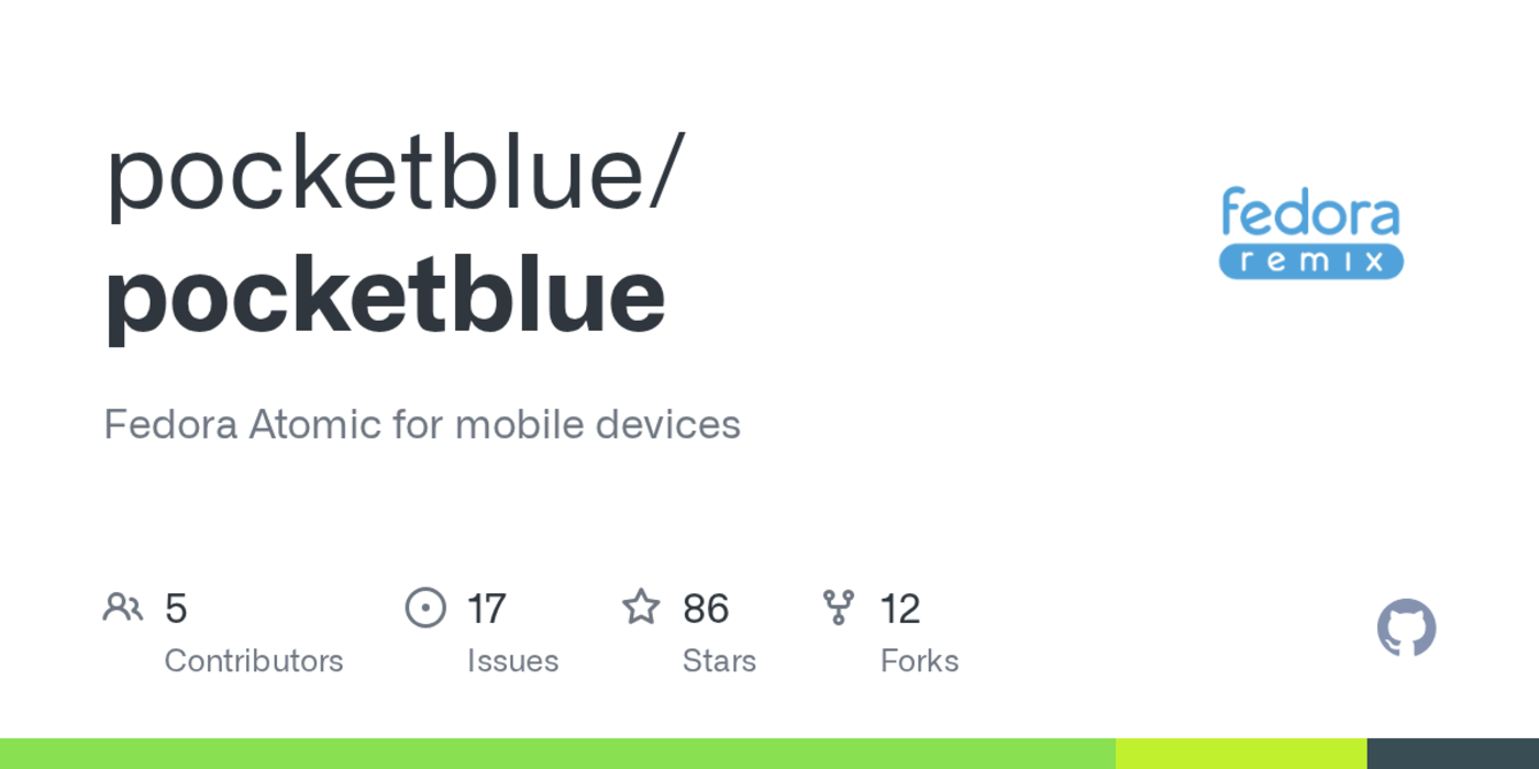 pocketblue fedora atomic for mobile devices