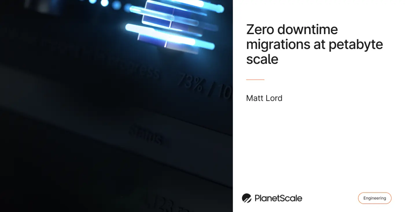 zero downtime migrations at petabyte scale