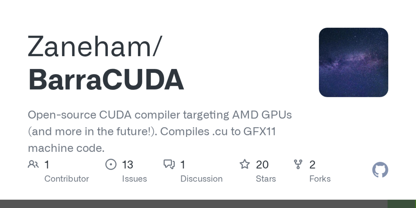 barracuda opensource cuda compiler targeting amd gpus