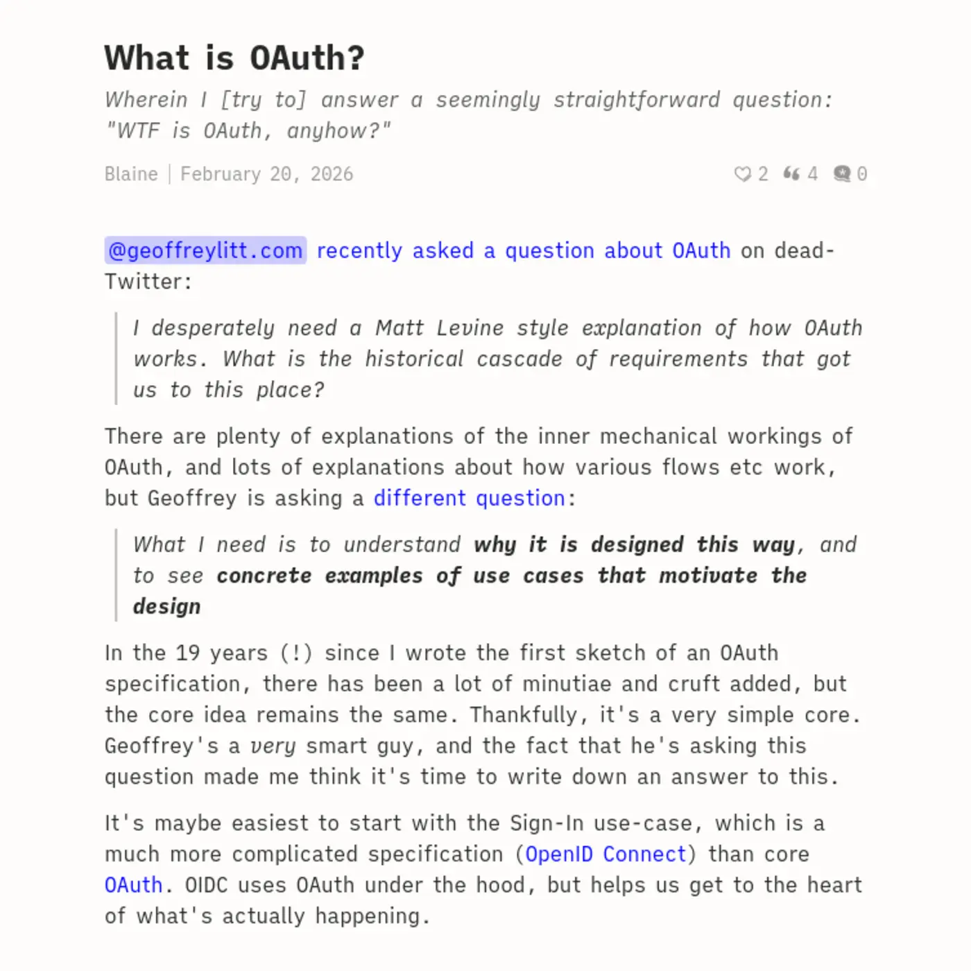 what is oauth