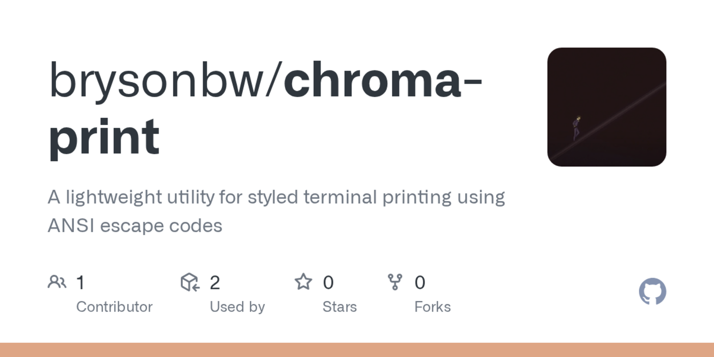 chromaprint rust library for styled terminal printing using ansi escape codes