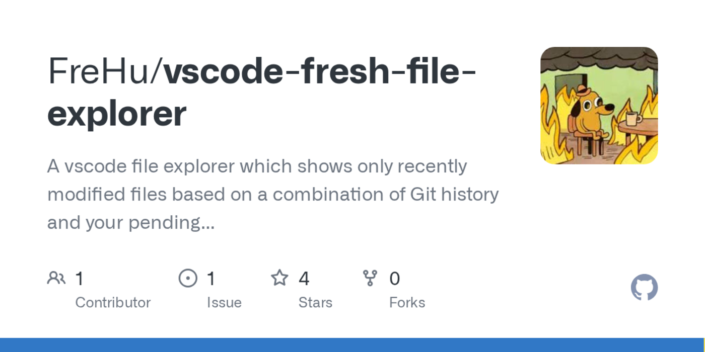 fresh file explorer vs code extension for navigating recent work
