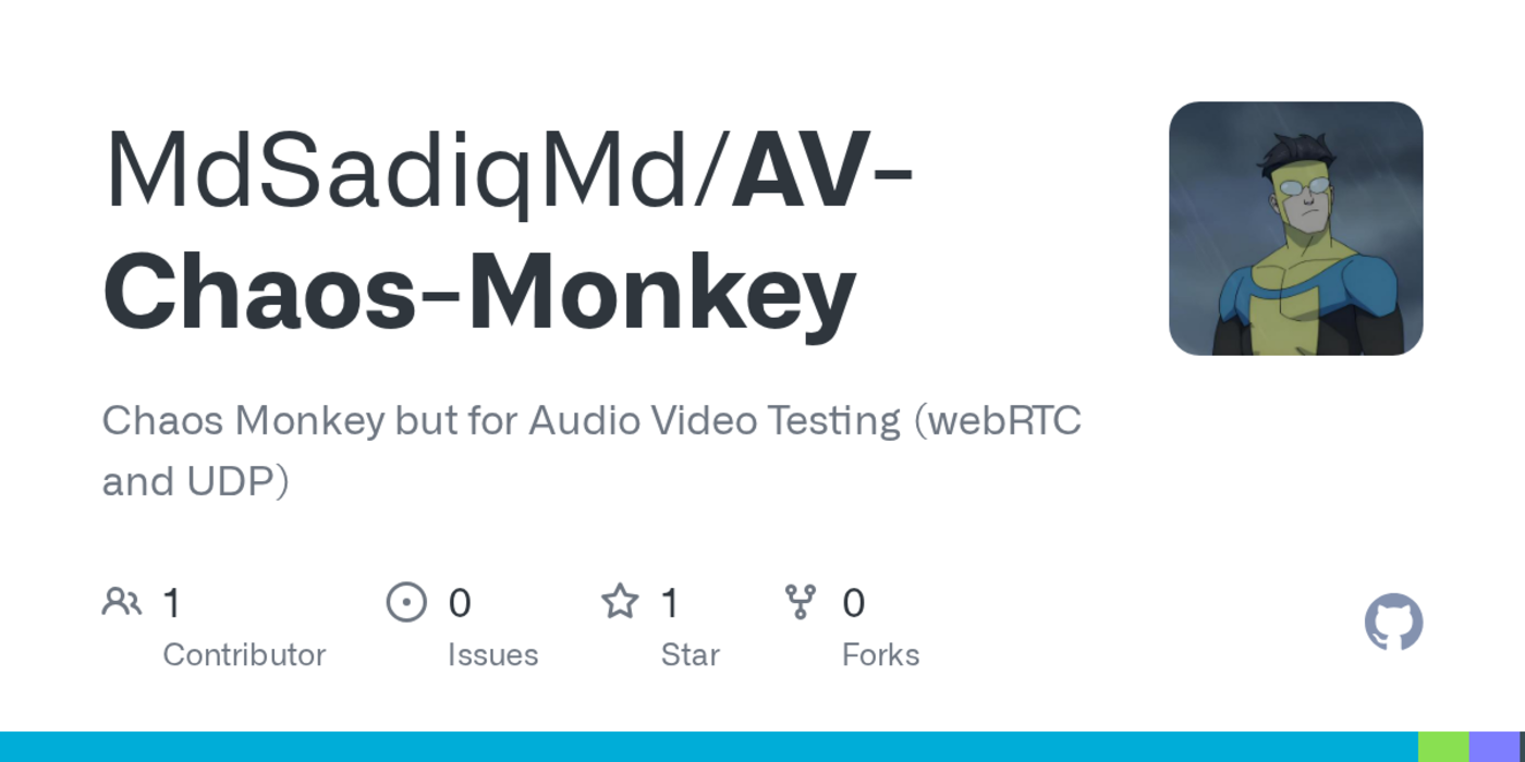 show hn chaos monkey but for audio video testing webrtc and udp