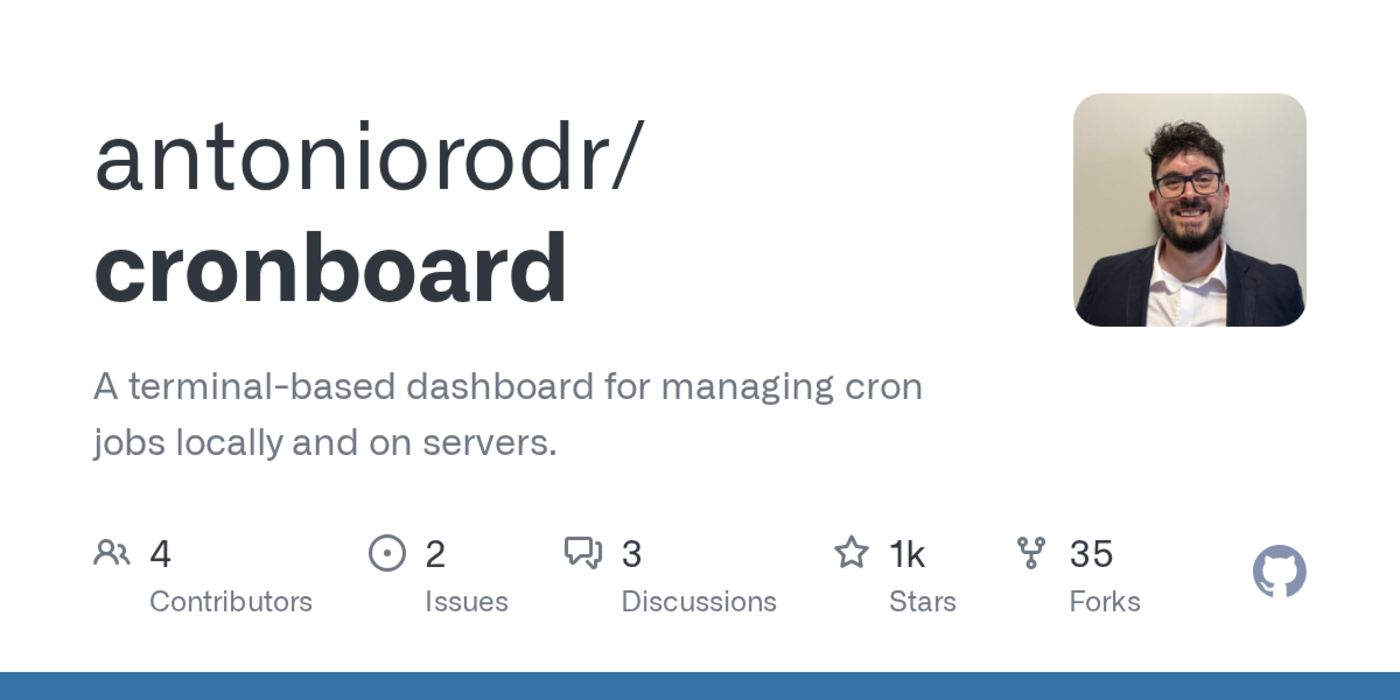 cronboard a terminalbased dashboard for managing cron jobs