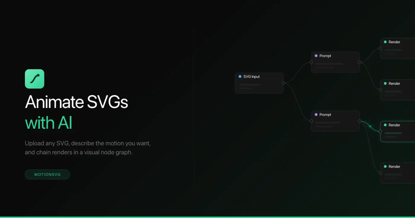 show hn svg weave a node graph editor that animates svgs with ai