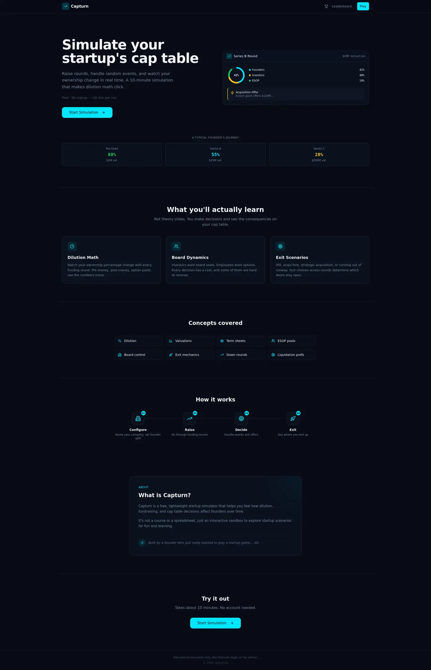 i built a startup game because i wanted one to play