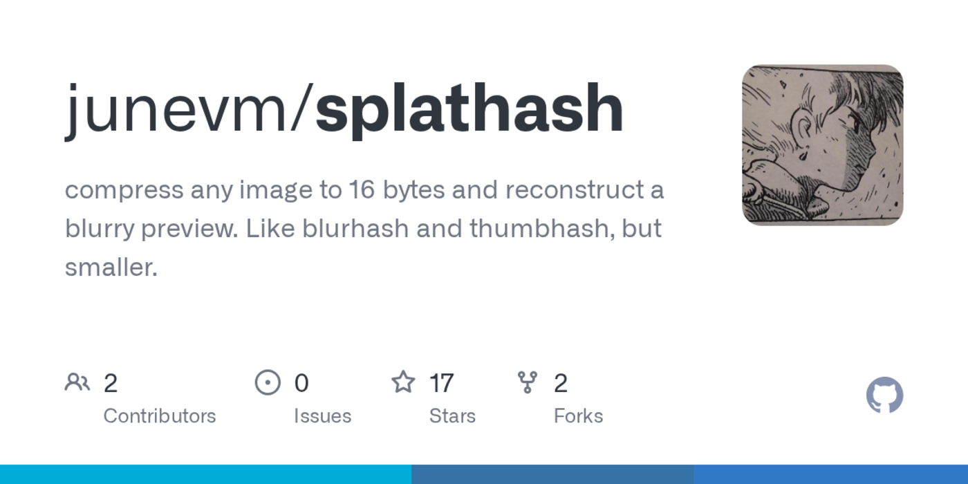 show hn splathash a lightweight alternative to blurhash and thumbhash