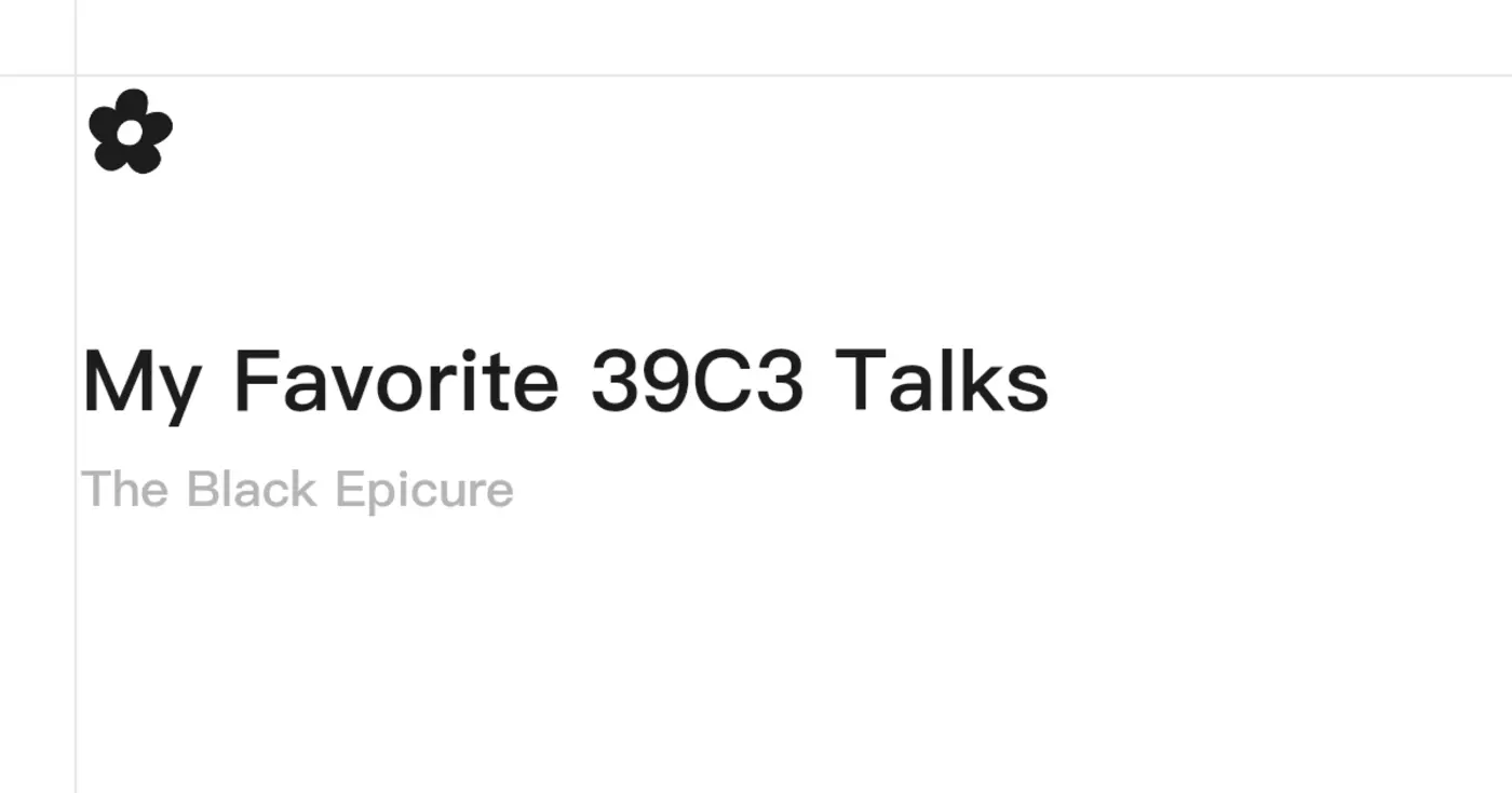 my favorite 39c3 talks