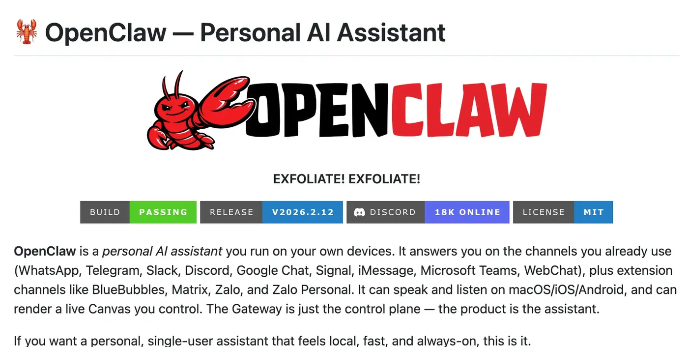 openclaw surpasses react to become the moststarred software project on github