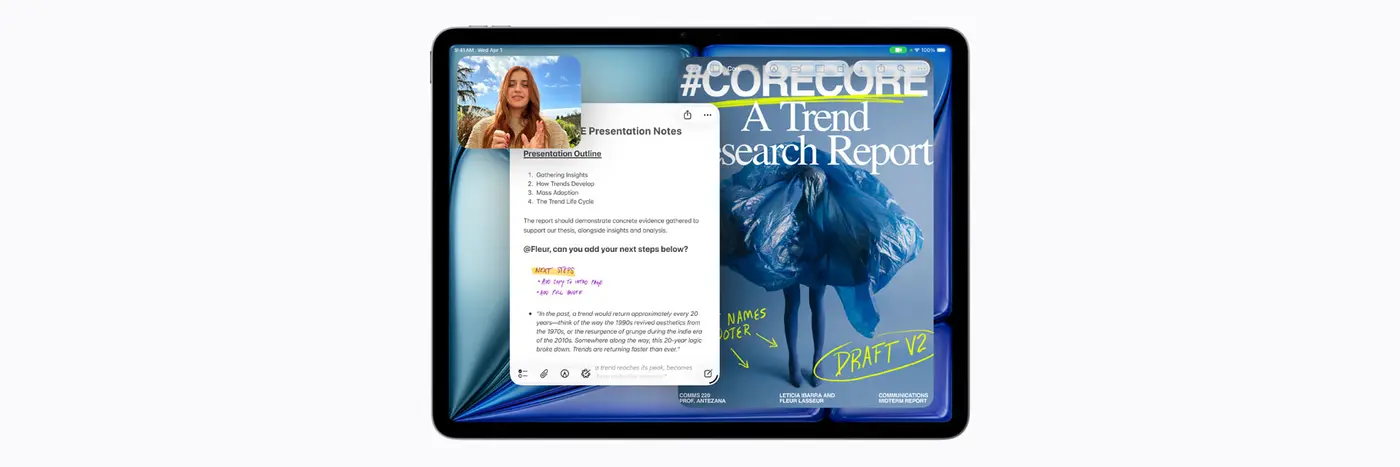 apple introduces the new ipad air powered by m4