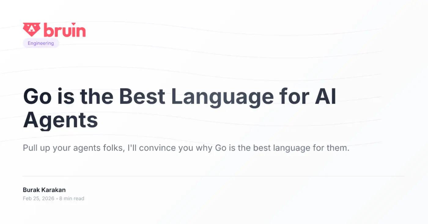 go is the best language for agents