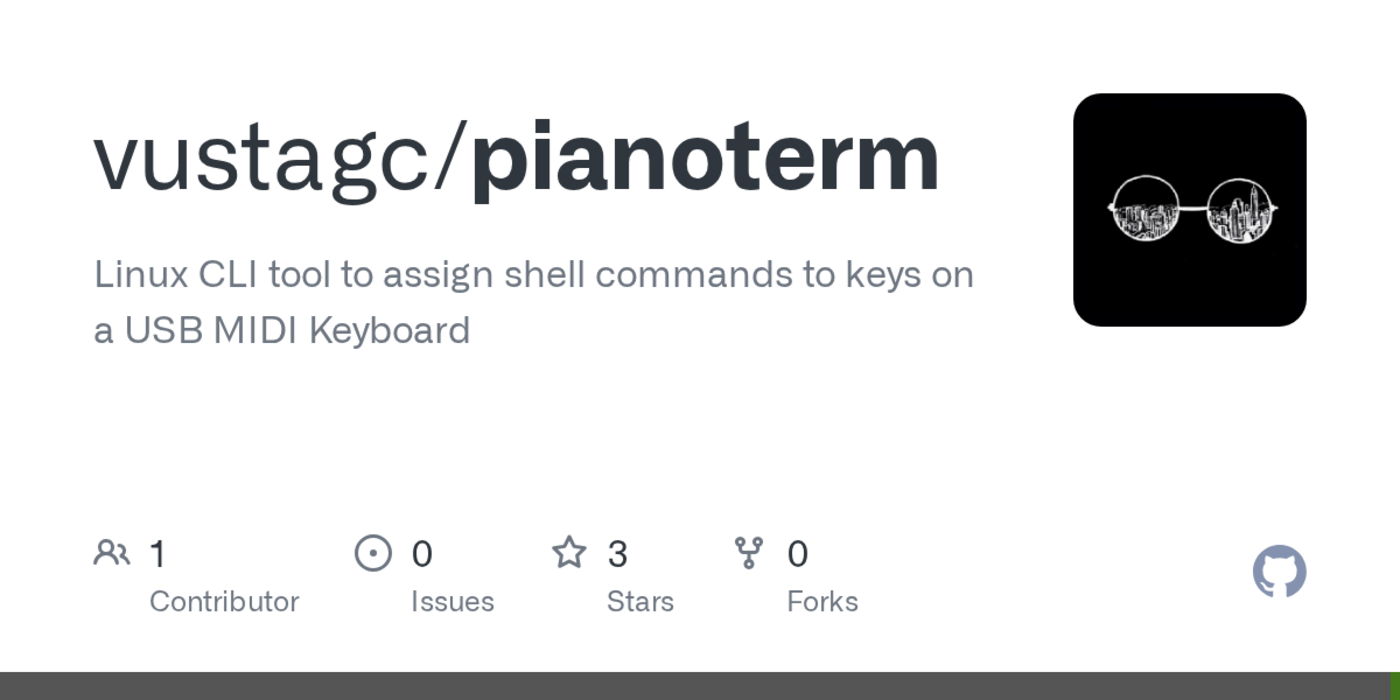 show hn pianoterm run shell commands from your piano a linux cli tool