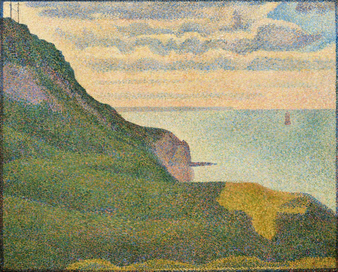 seurat most famous for paris park painting yet half his paintings were seascapes