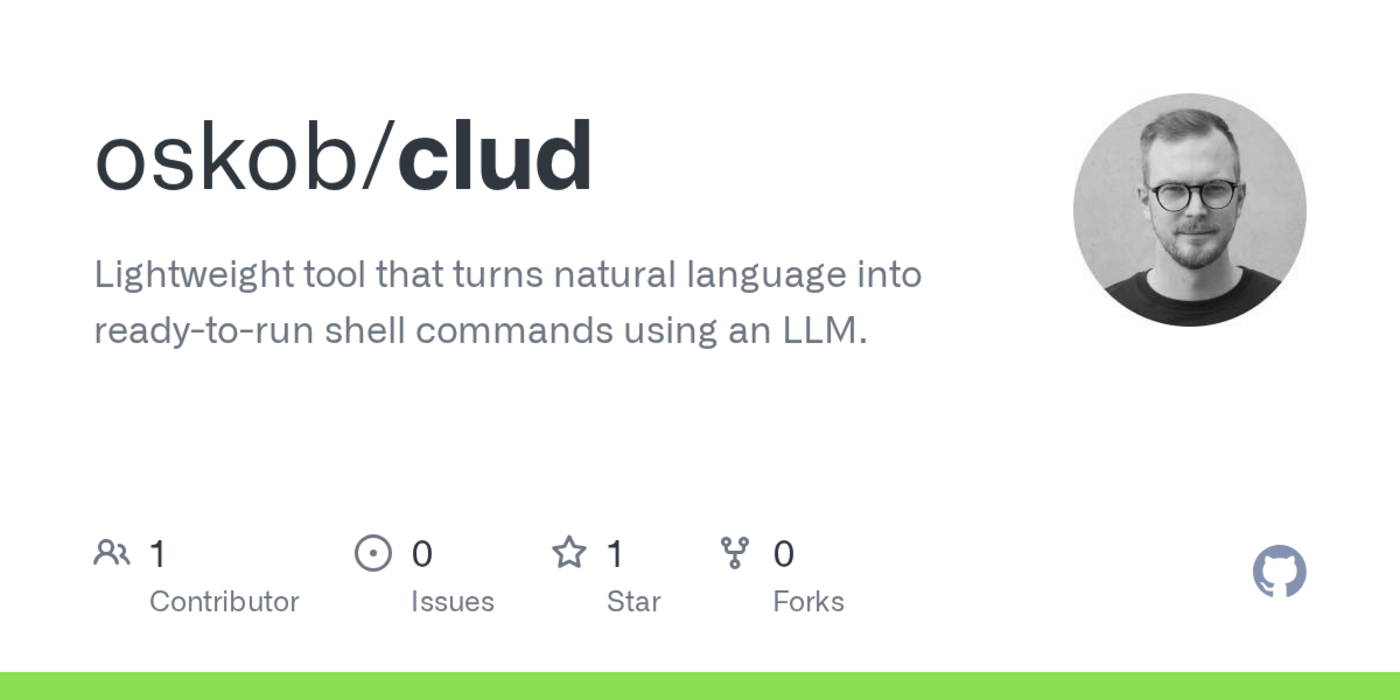 clud super lightweight tool to turn natural language to terminal commands