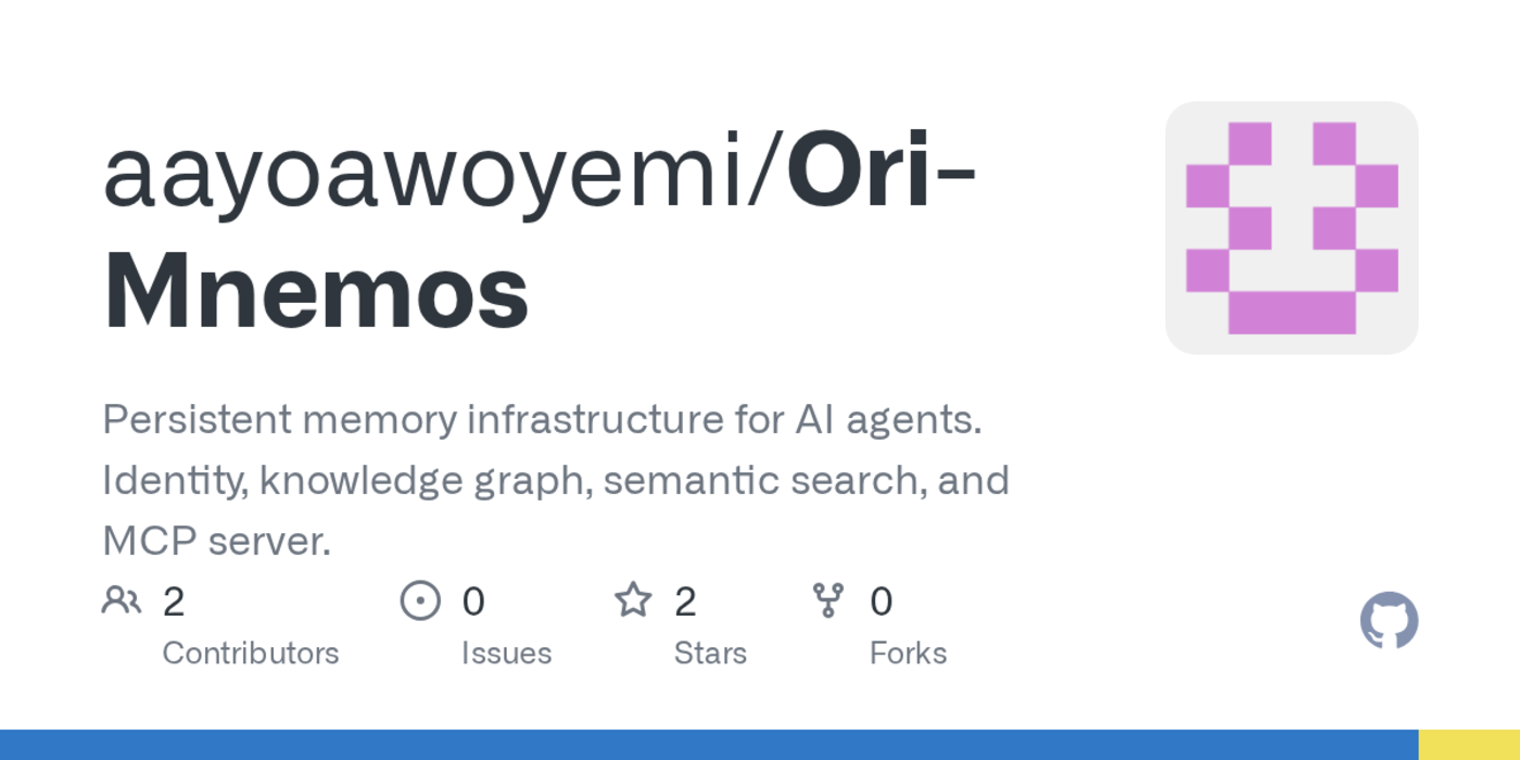 ori mnemos an opensource persistent memory for ai agents