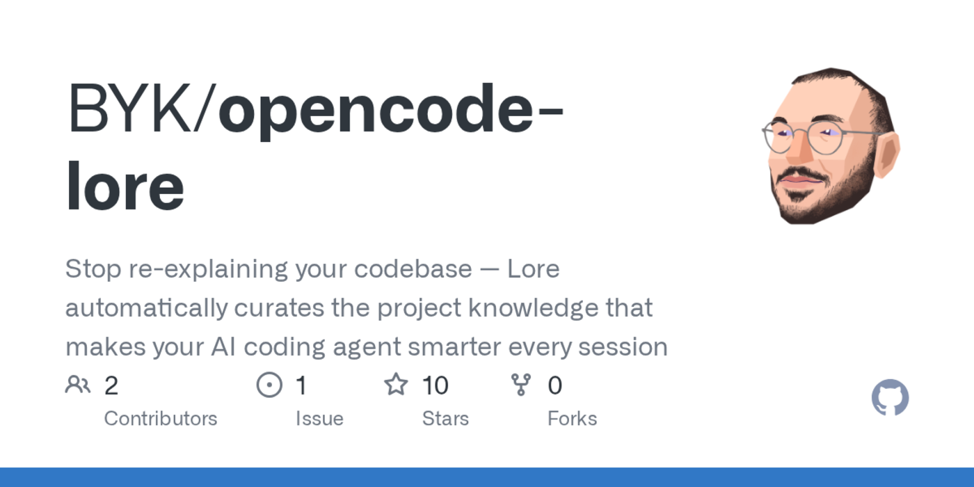 opencodelore stop reexplaining your codebase