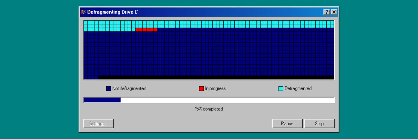 windows 98 disk defrag simulator