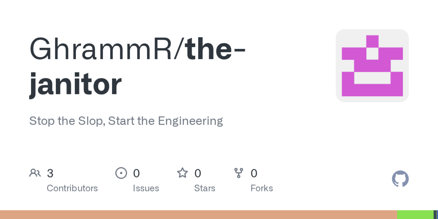 show hn the janitor a 58mb rust static analyzer to block aigenerated pr slop