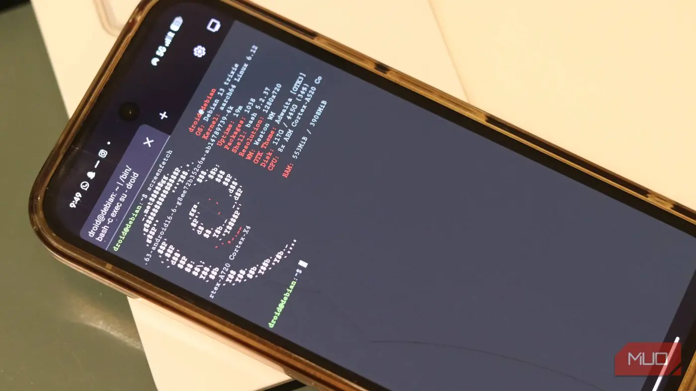 i used the new linux terminal on android and ix27m impressed