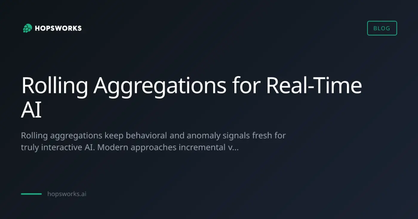 realai needs rolling aggregations and ai wonx27t build them for you