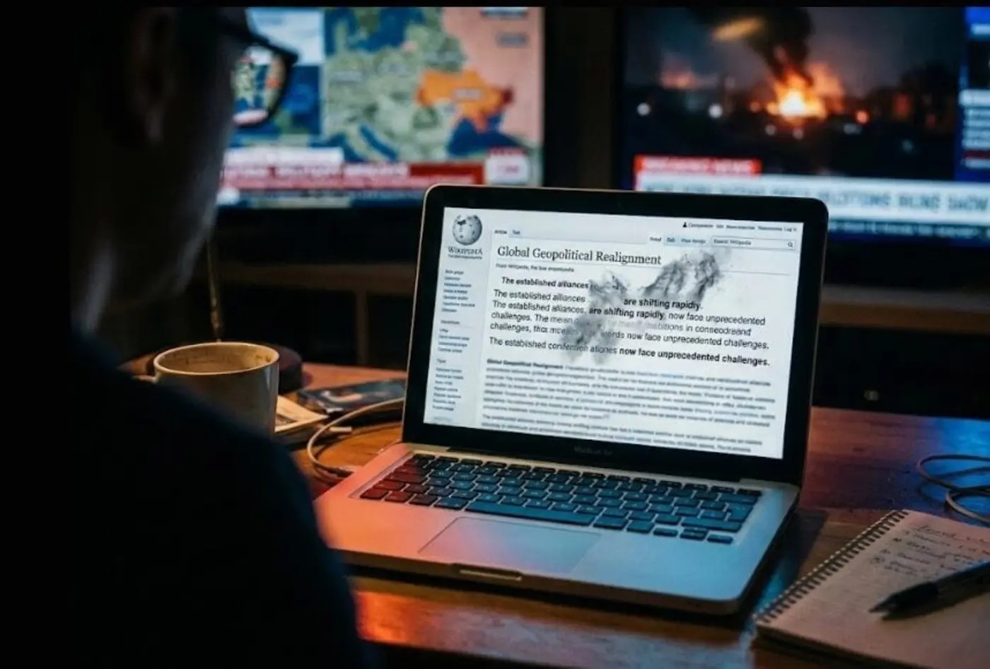 wikipedia articles on the iran war are being rewritten in real time