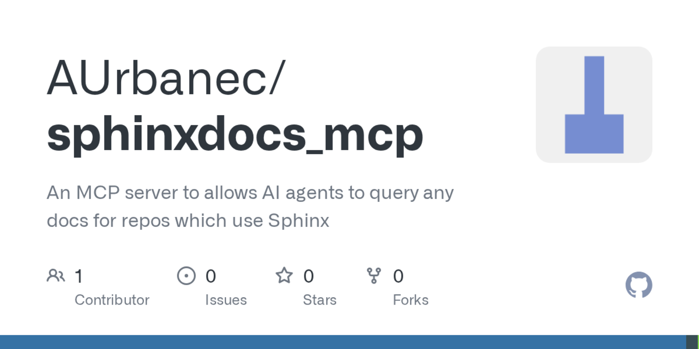 show hn an mcp server for the docs of any repo that uses sphinx