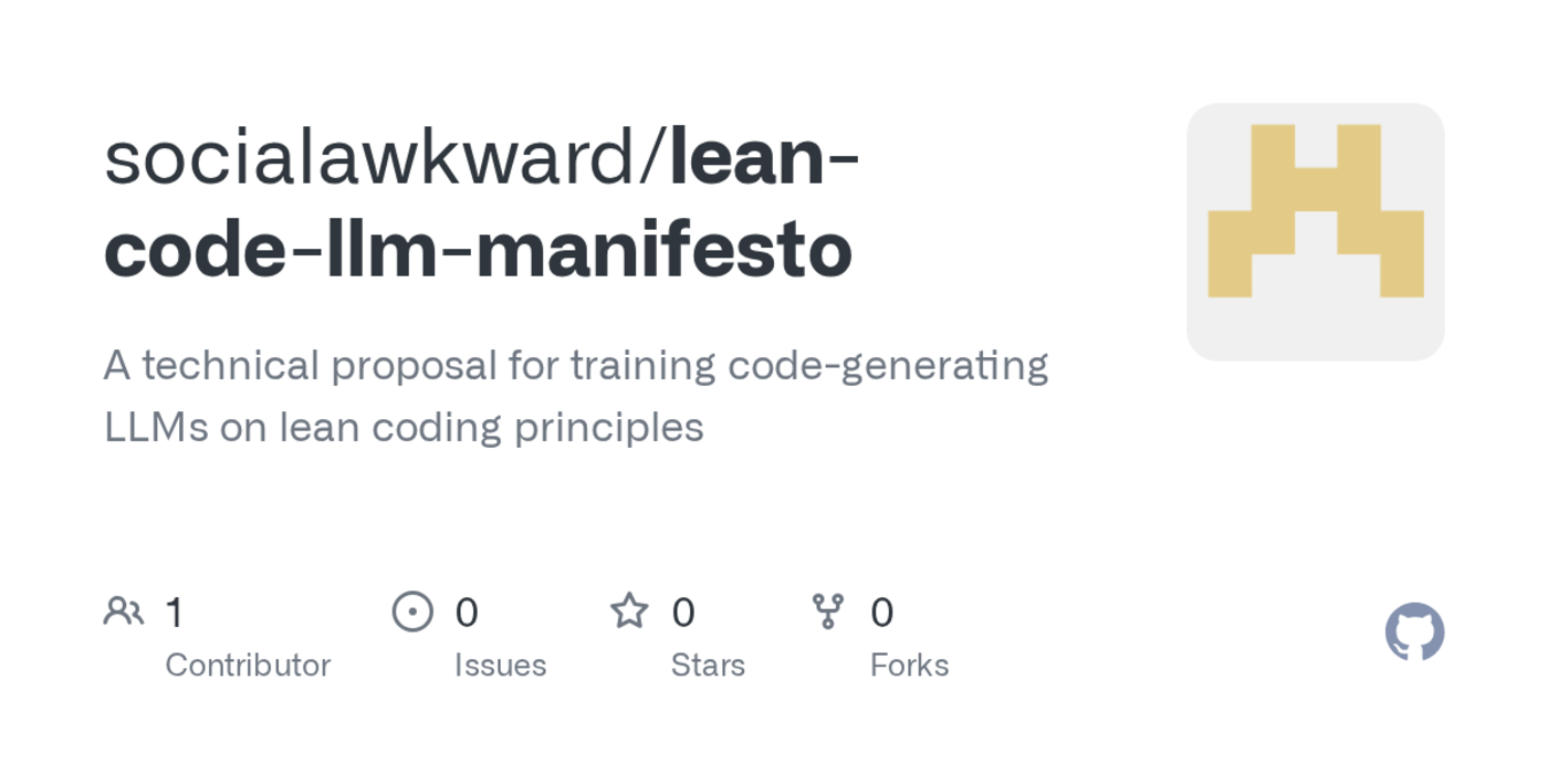 the lean code llm manifesto