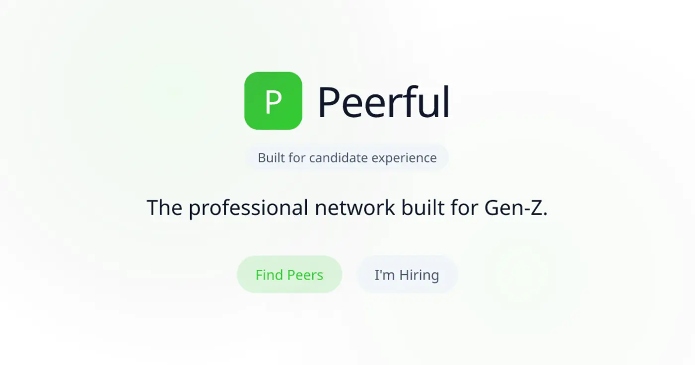 show hn peerful genz focused professional networking platform
