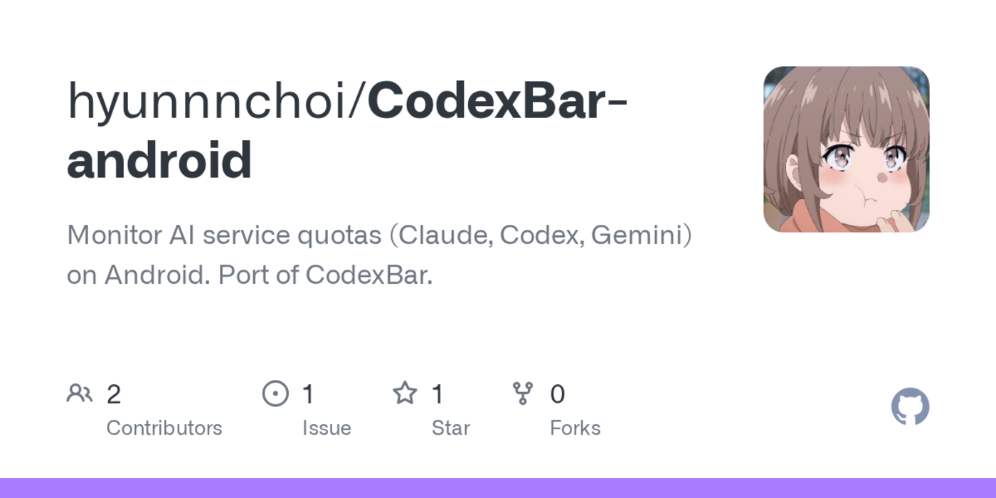 show hn codexbar for android monitor claude quotas on your phone