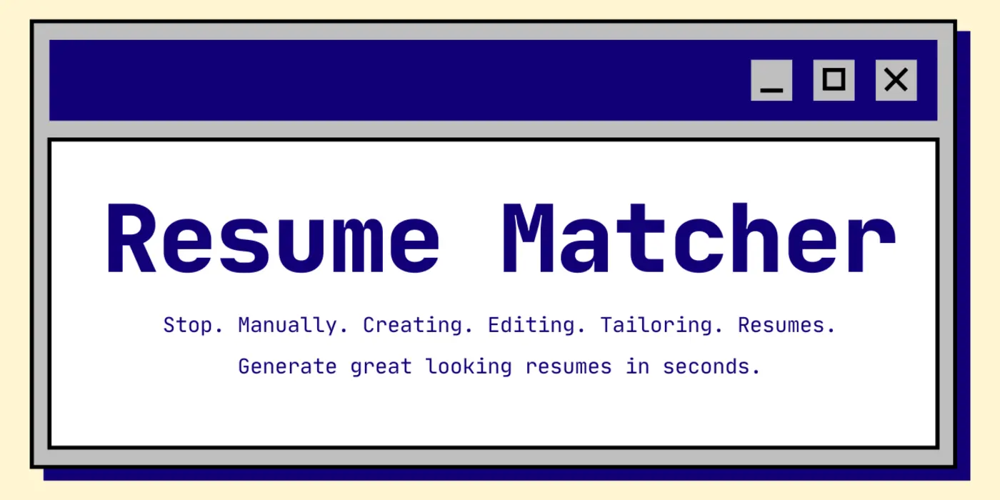 show hn resume matcher tailor your resumes with job descriptions