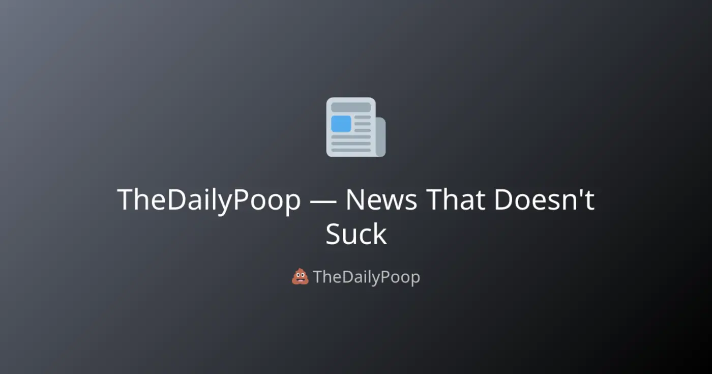 show hn thedailypoop daily news but funny