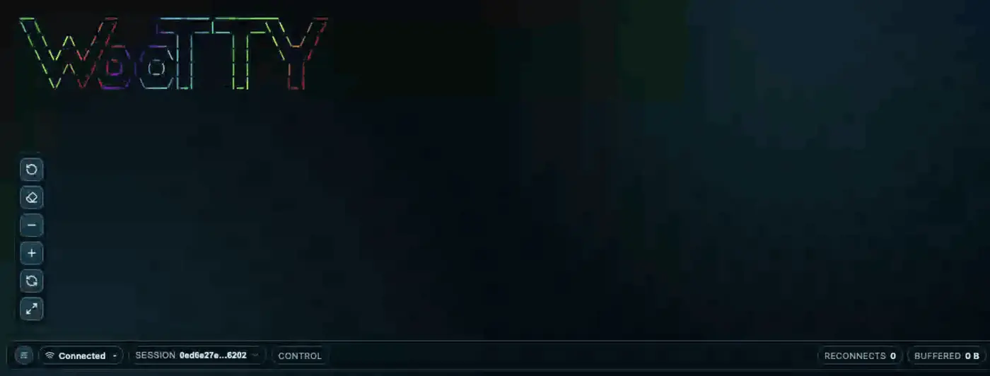 show hn wootty browser terminal in a single go binary