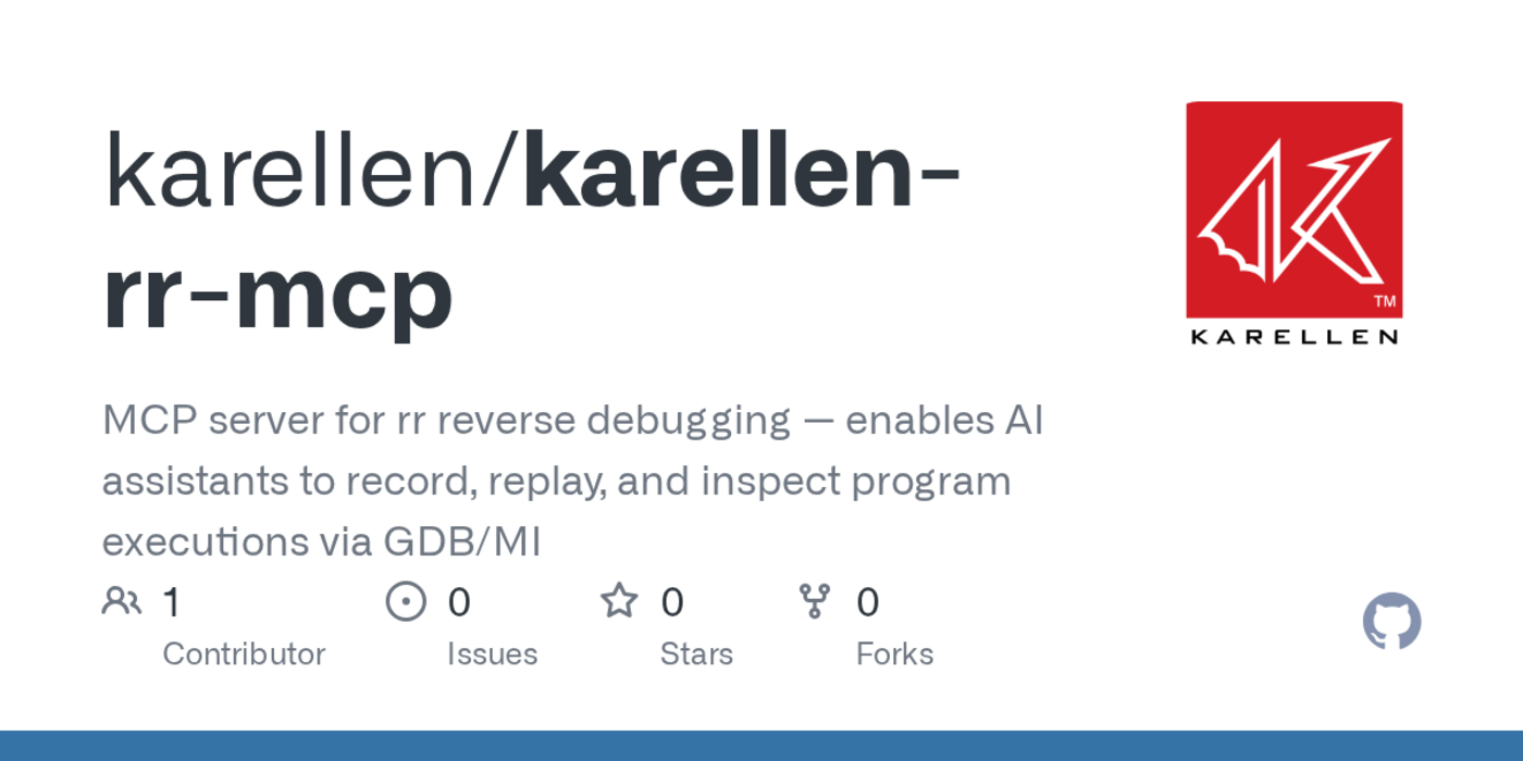 show hn karellenrrmcp mcp server that gives llms rr reverse debugging
