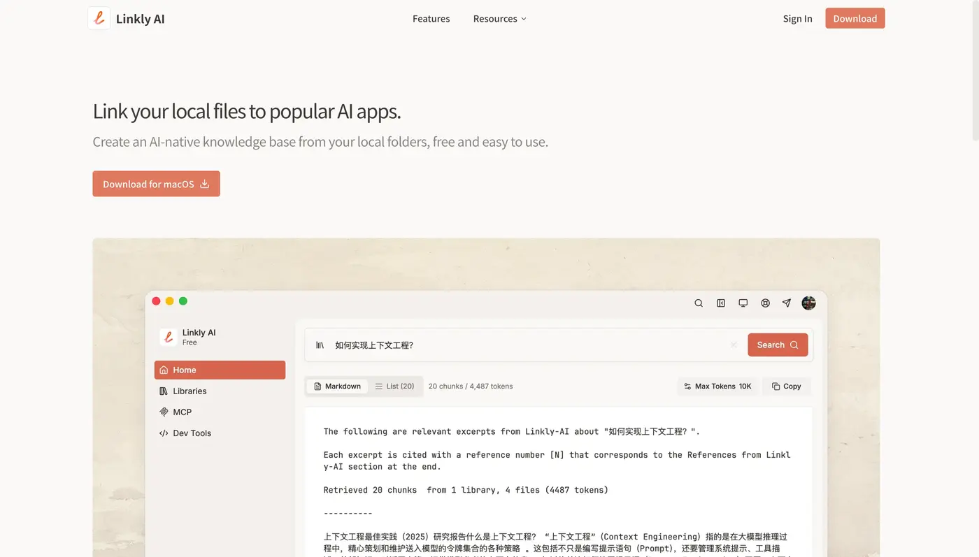 show hn linkly ai spotlight for ai agents