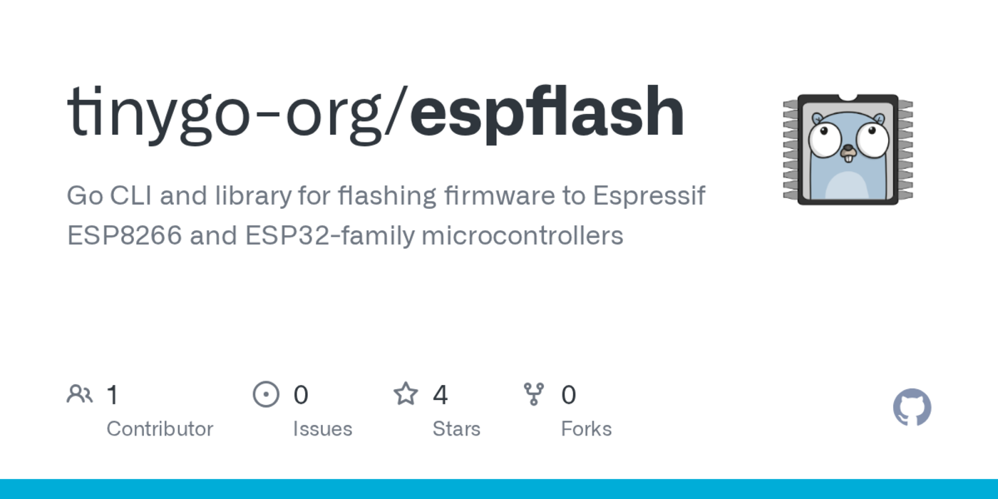 espflash go clilibrary for flashing esp8266esp32 with no dependencies