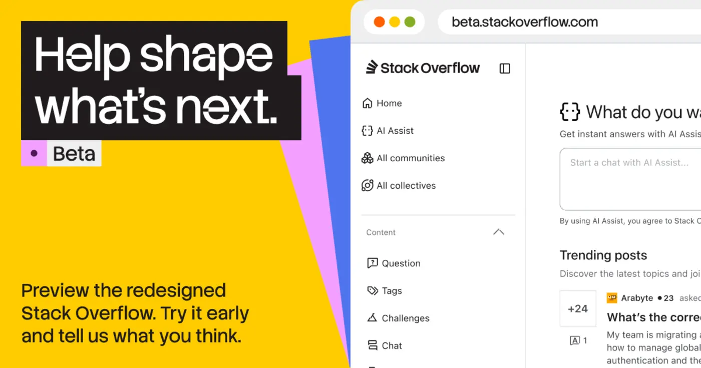 sneak peek at the redesigned stack overflow