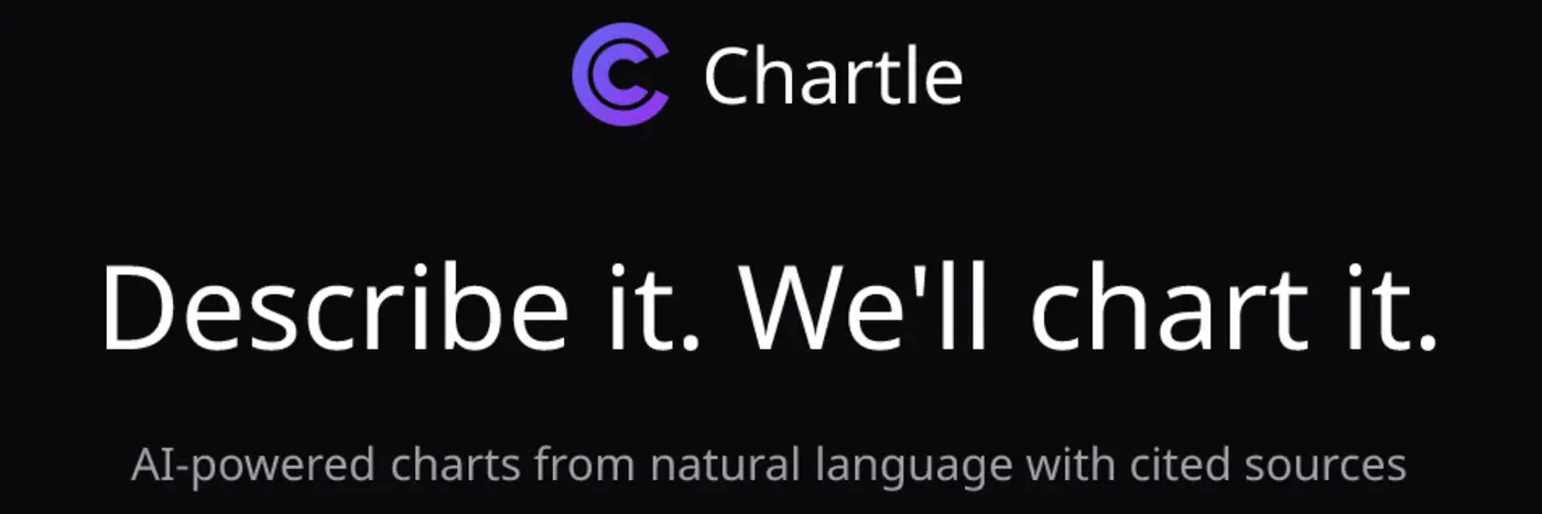 show hn chartle describe a chart in plain english and it creates it