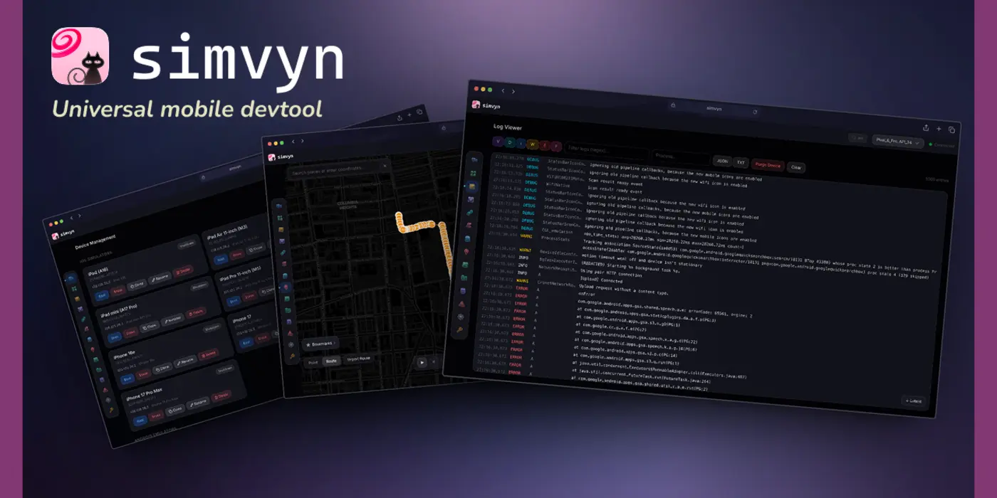 show hn simvyn universal mobile devtool no sdk required