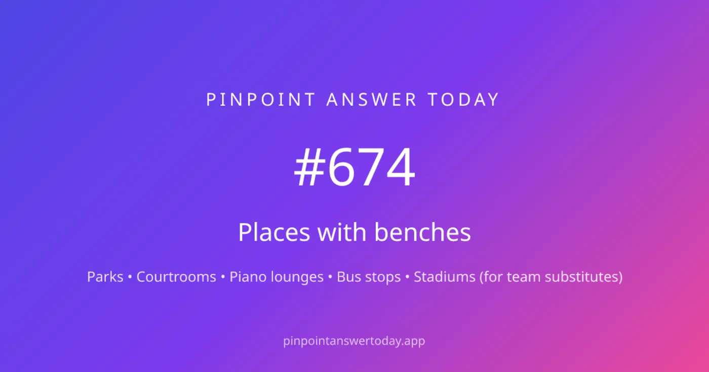 pinpoint answer today