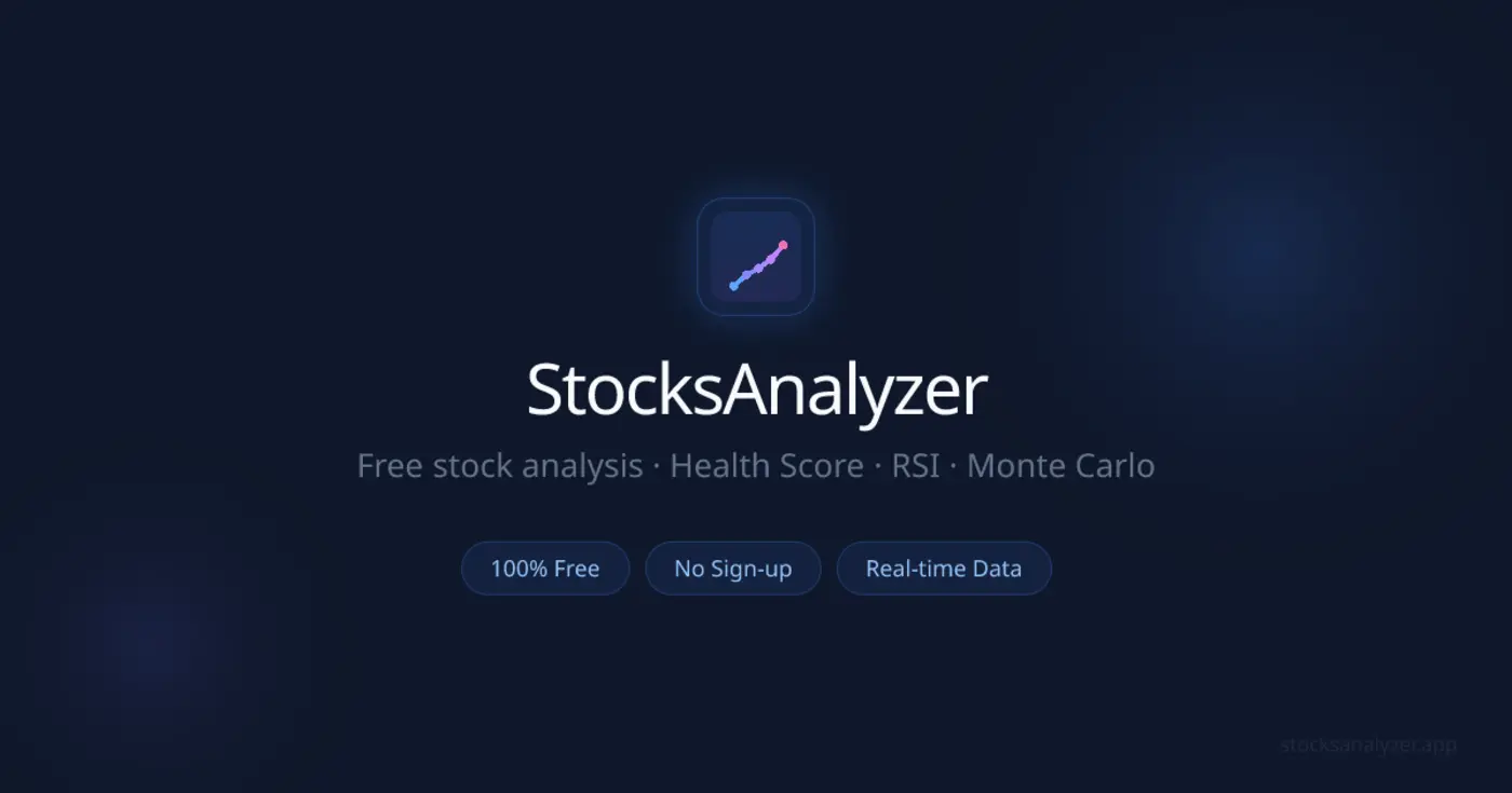 show hn stocksanalyzer free tool to analyze stocks in seconds