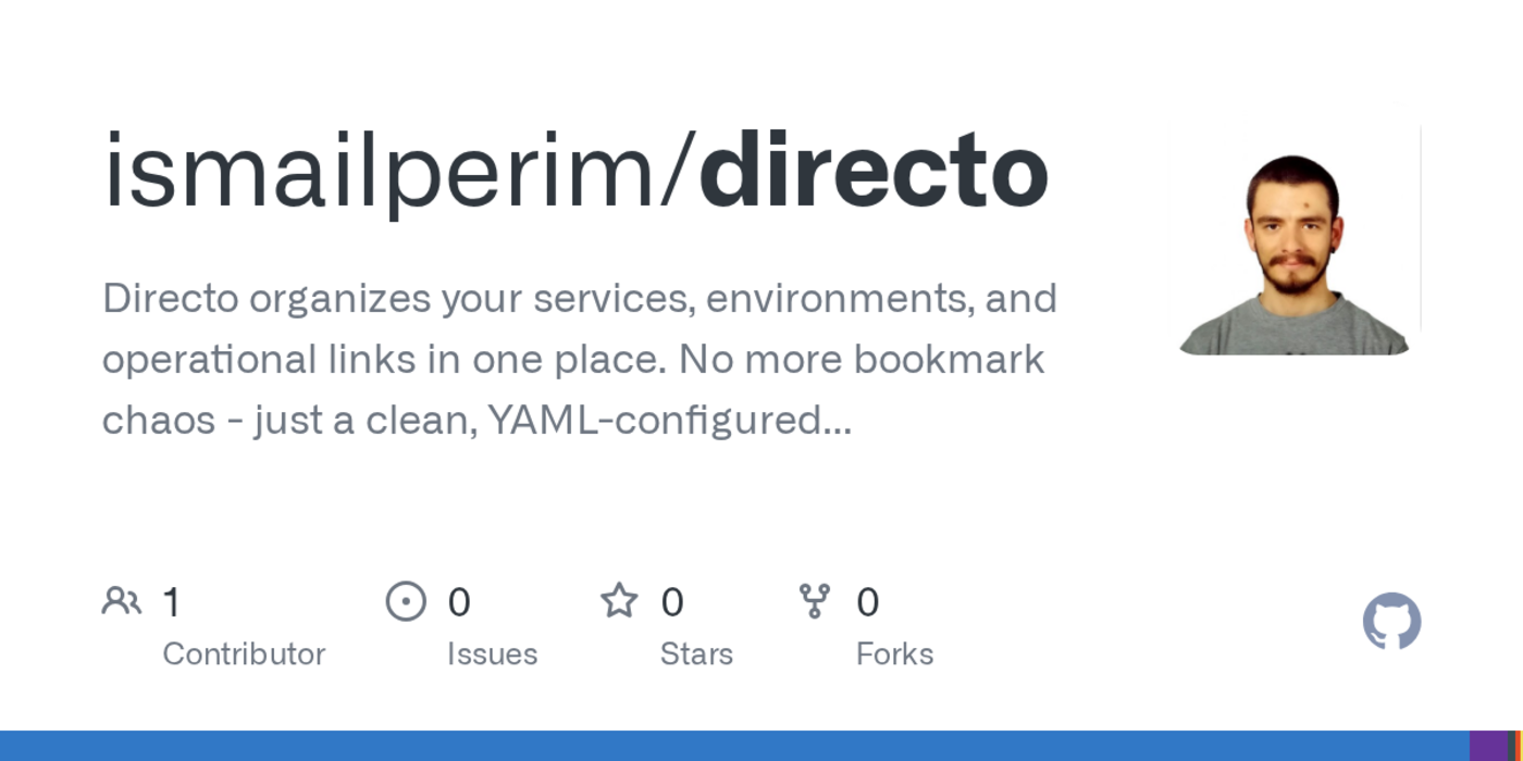 show hn directo yamlconfigured service dashboard with health checks