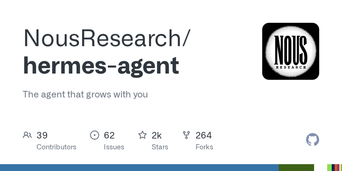 nousresearchhermesagent the agent that grows with you