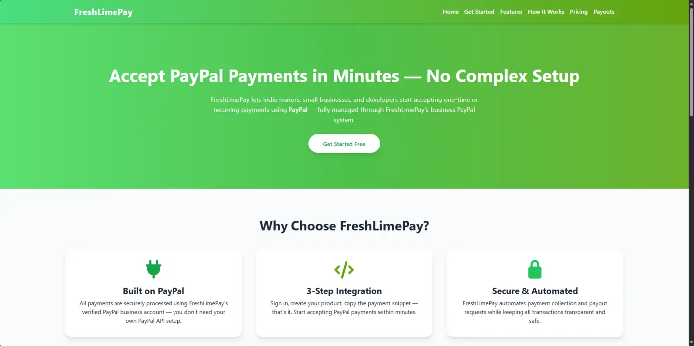 show hn freshlimepay generate paypal and stripe checkout buttons