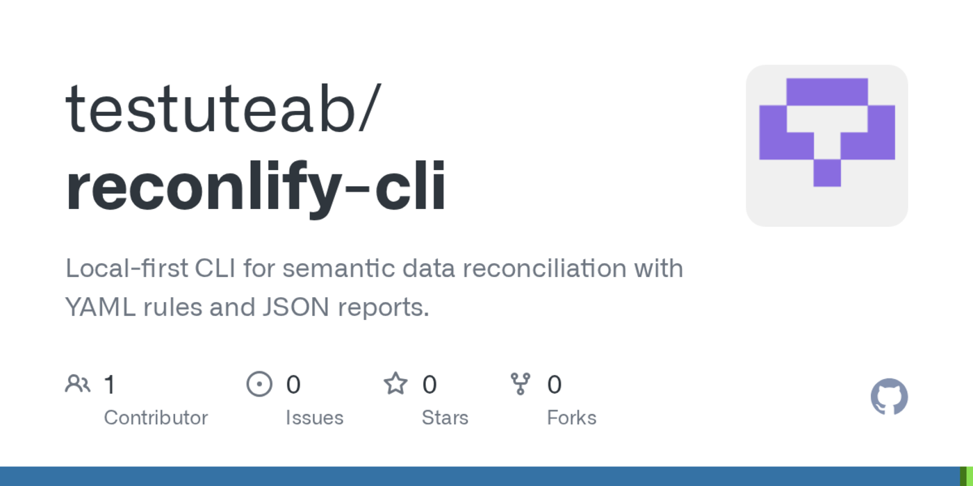 show hn reconlify localfirst reconciliation cli for csvtsv and text logs