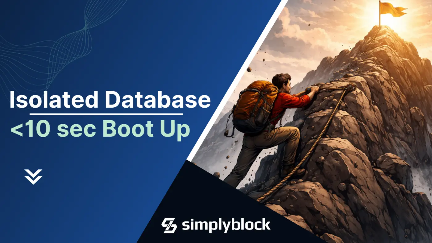 sub10second database boot on kubernetes with full isolation