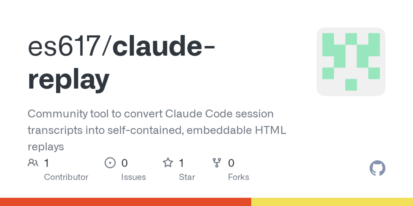 show hn claudereplay a videolike player for claude code sessions