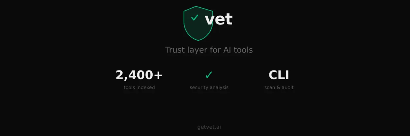 show hn vet security registry for 88k mcp servers and ai tools