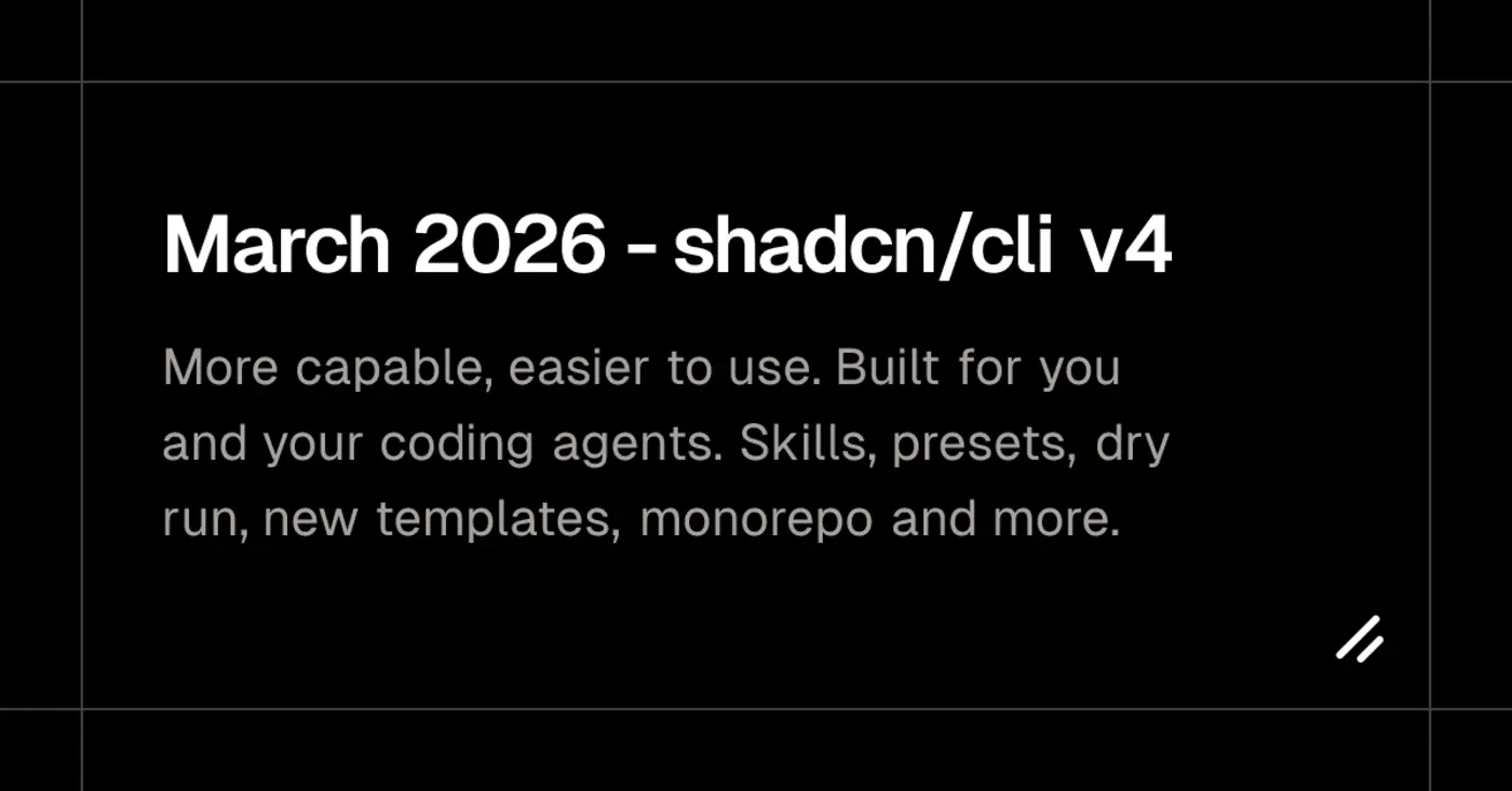 shadcncli v4