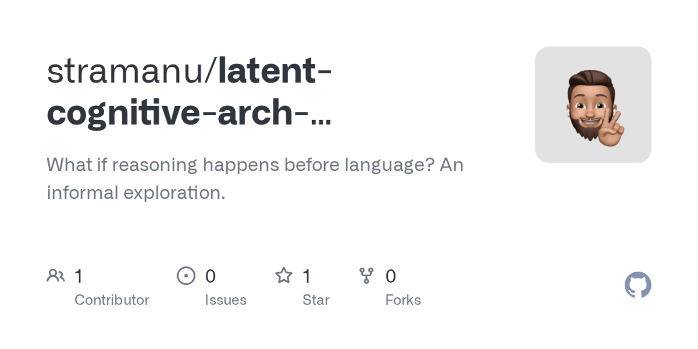 what if reasoning happens before language